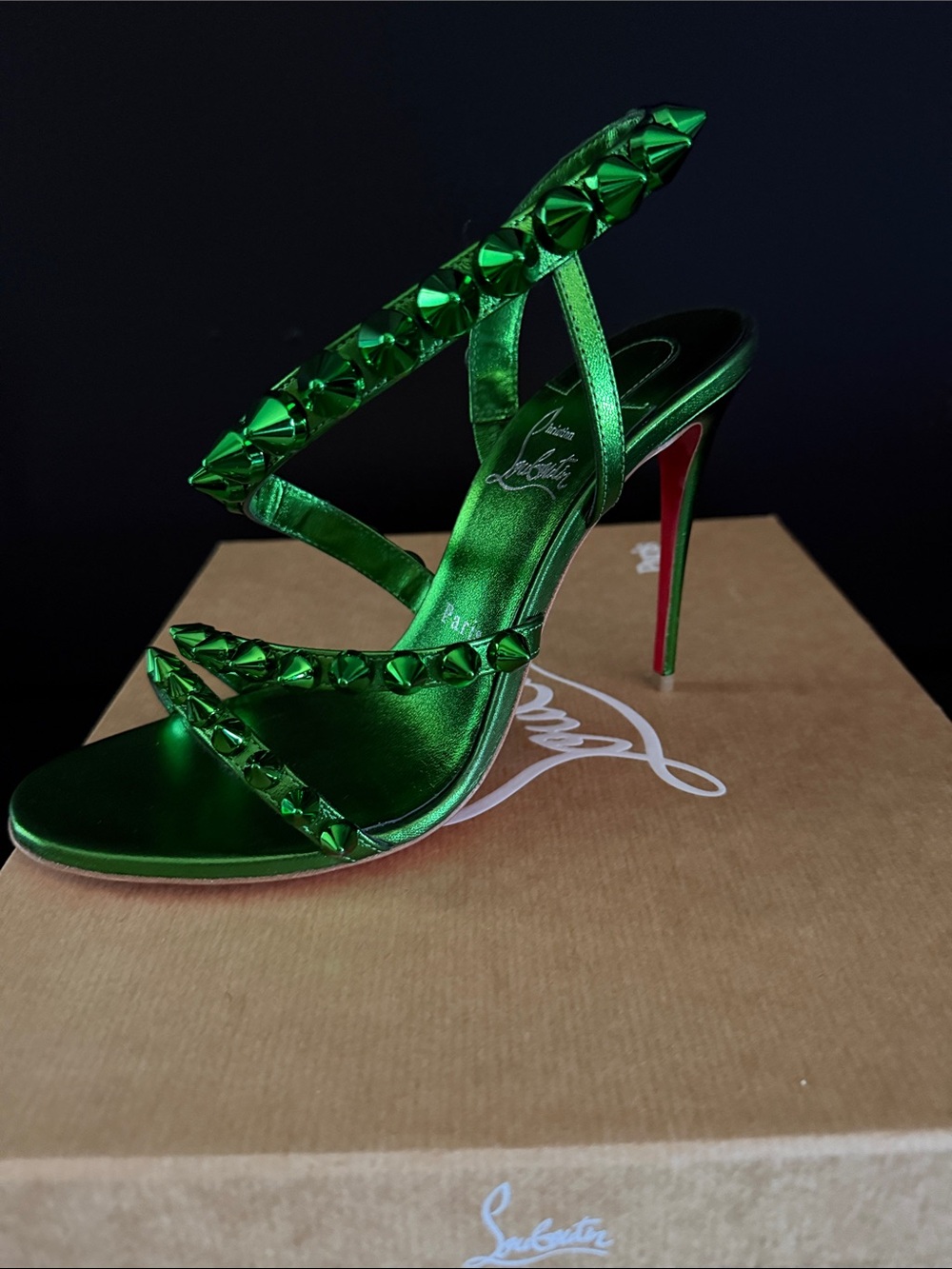 CHRISTIAN LOUBOUTIN spiked sling back Women's Sandal - Elegant High Heel